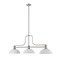 Z-Lite Melange 3 Light Chandelier, Brushed Nickel & Matte Opal 725-3BN-DMO14 - alternate 5
